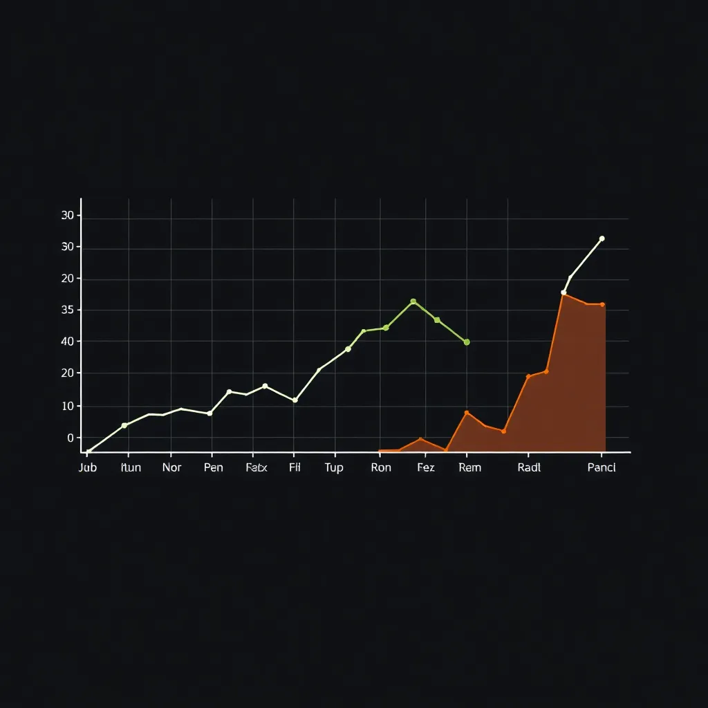 Analýza trendov pomocou čiarových grafov a prognóz