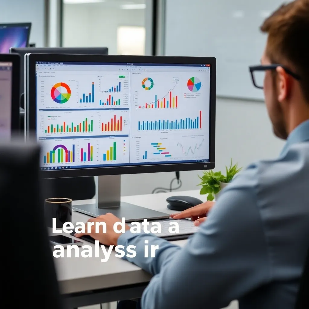 Profesionál analyzujúci dáta s grafmi na obrazovke
