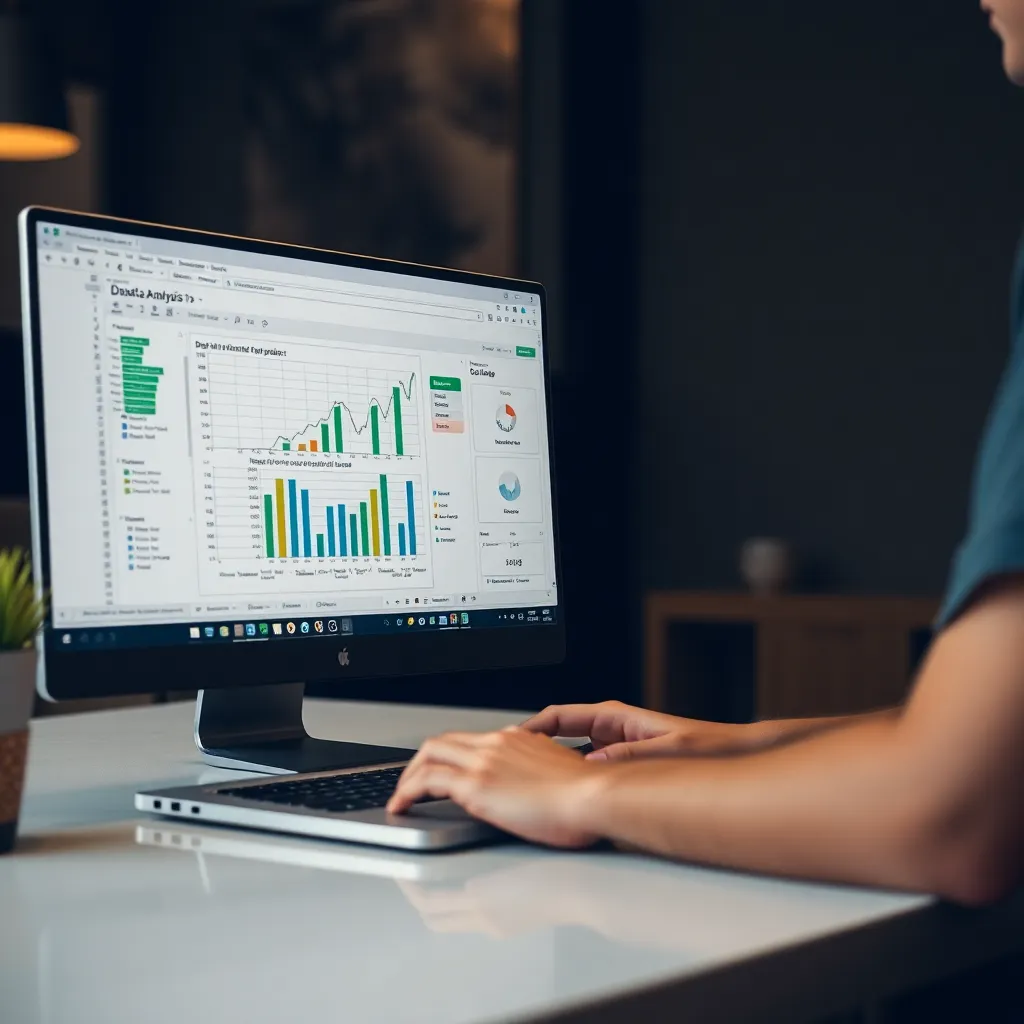 Študent začínajúci kurz dátovej analýzy na notebooku