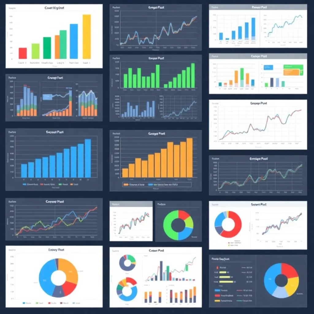 Rôzne typy grafov a vizualizácií dát